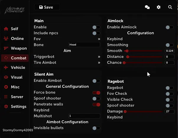 Nexus / Phaze Redengine Premium Menu