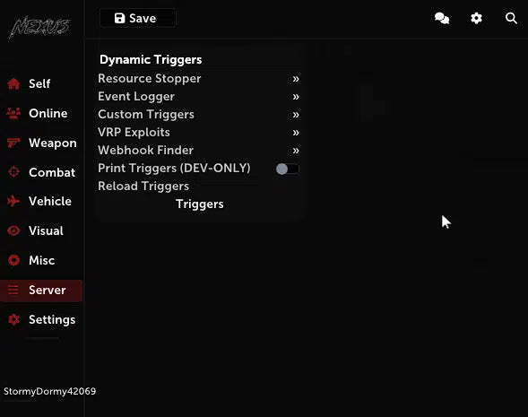 Nexus / Phaze Redengine Premium Menu